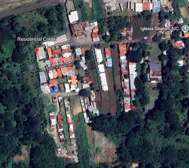 Vista satelital del Residencial Colibrí